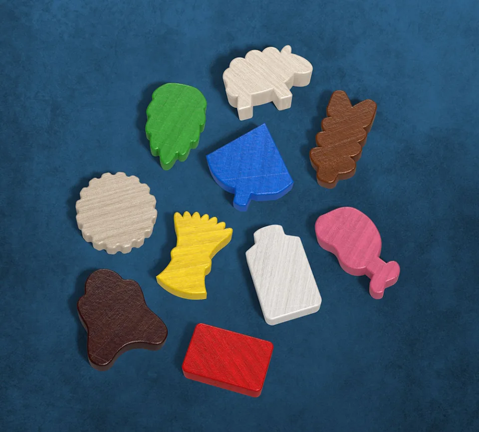 Hallertau player board and game materials