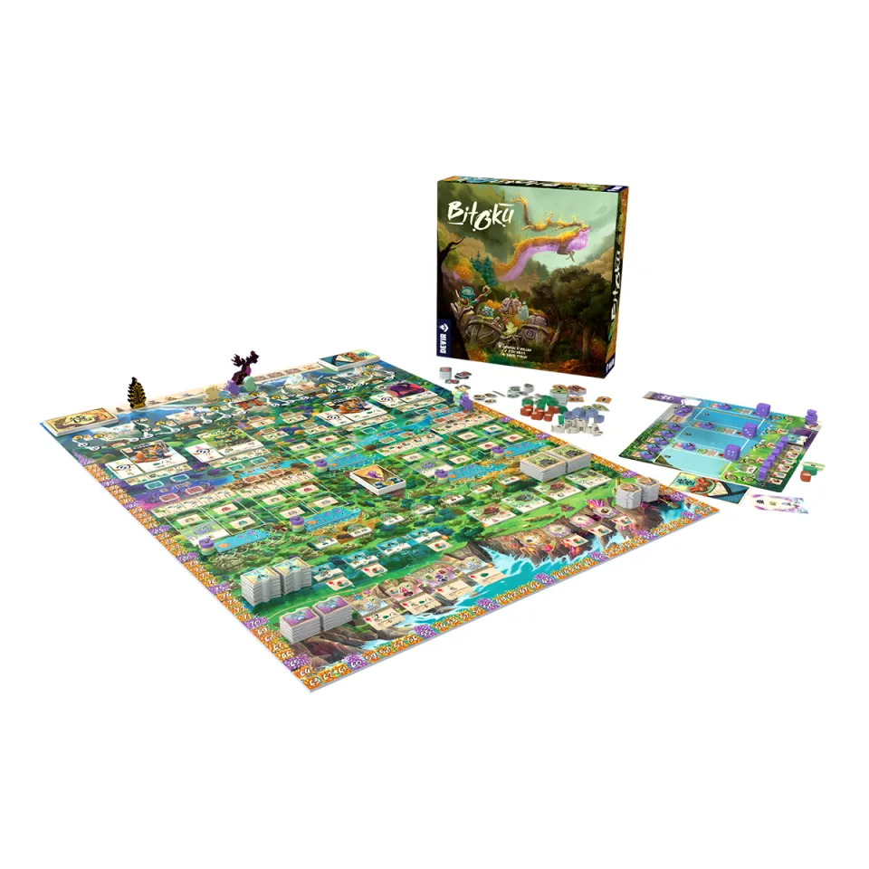 Bitoku player boards cards and tokens