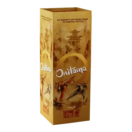 Onitama game set up for play