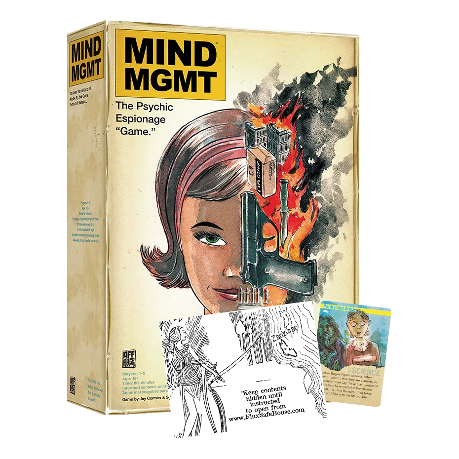 MIND MGMT The Psychic Espionage Game retail box
