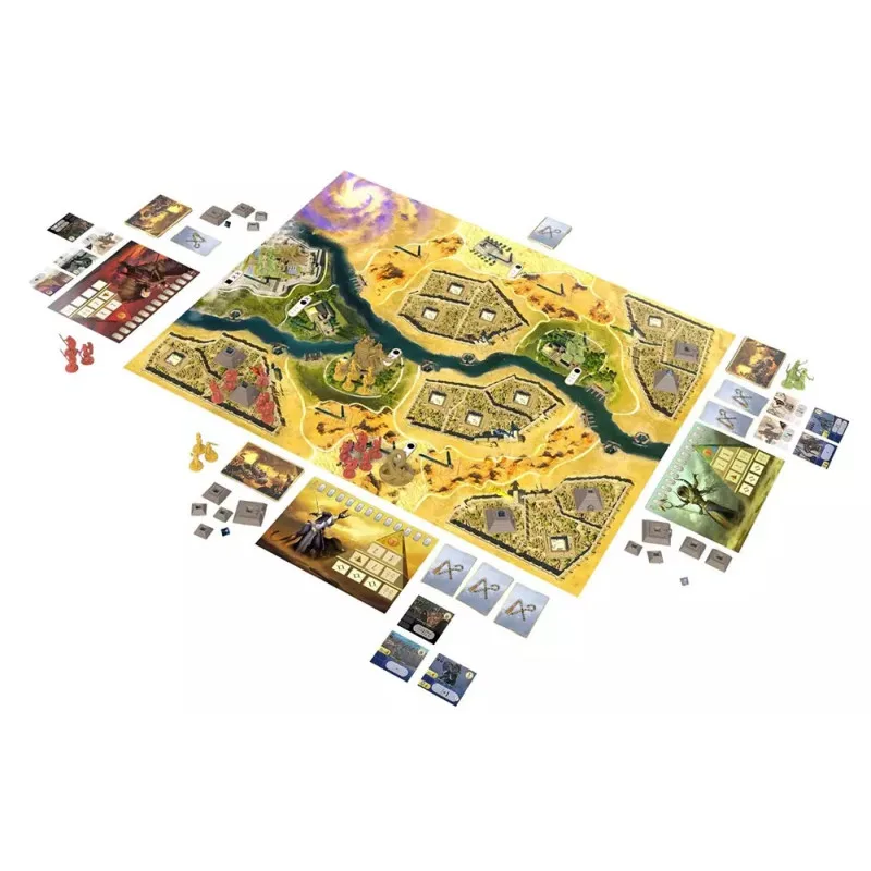 Kemet Blood and Sand game set up for play
