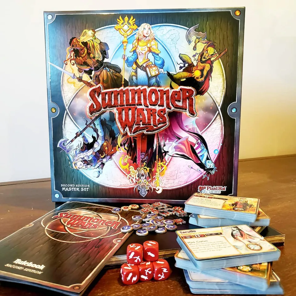 Summoner Wars Second Edition game set up for play