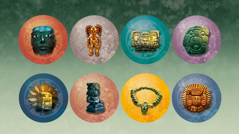 Tikal treasure components