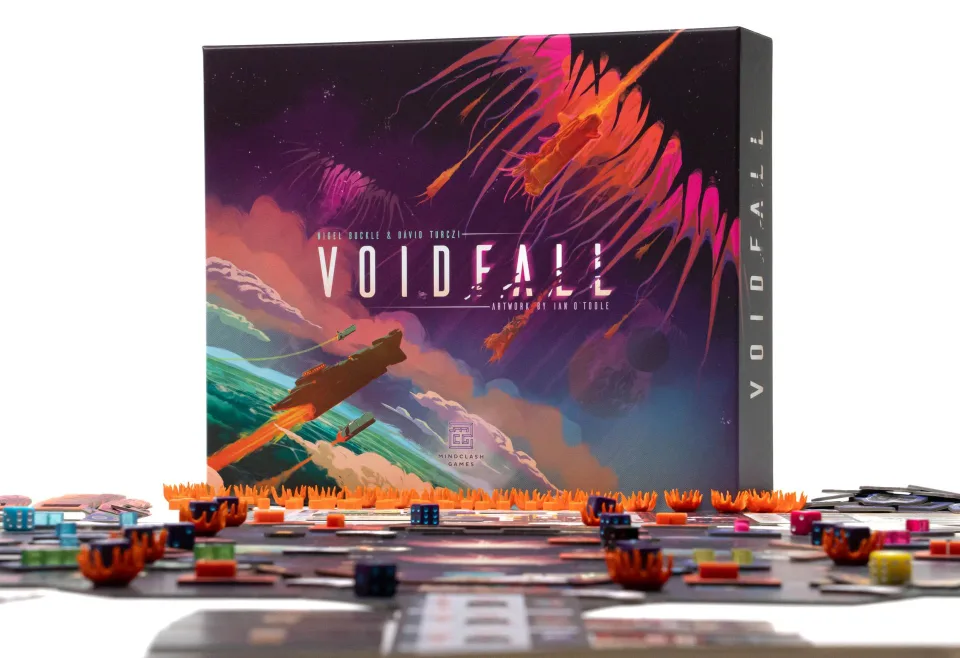 Voidfall Standard Edition game setup with box and board
