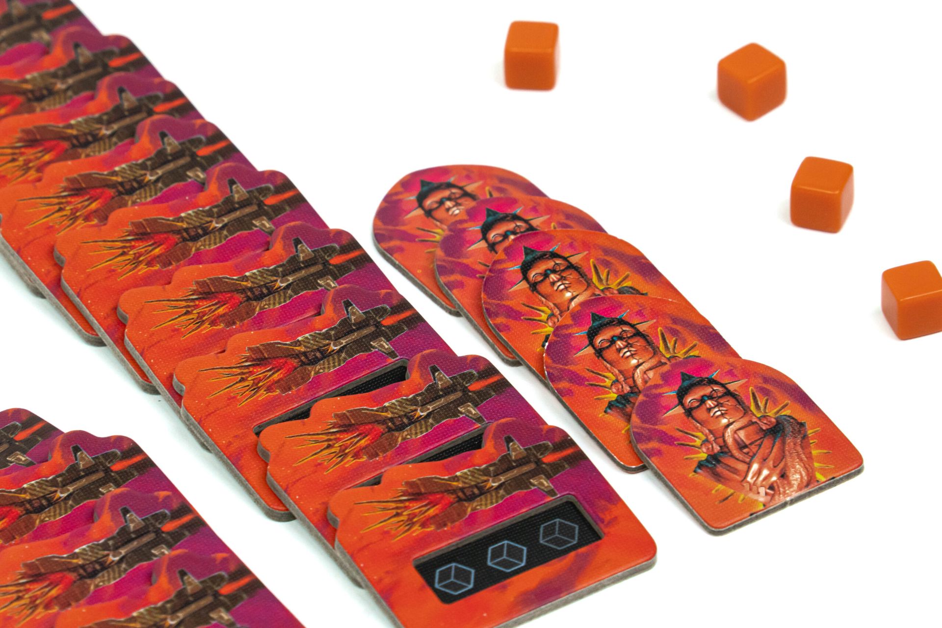 Voidfall fleet and structure cardboard tokens
