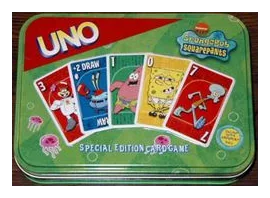 Uno: Spongebob Squarepants box art