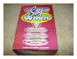 Say When! box art