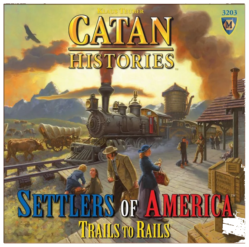 Catan Histories: Settlers Of America – Trails To Rails box art