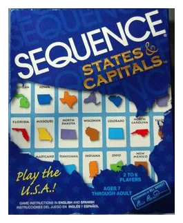 Sequence: States & Capitals box art