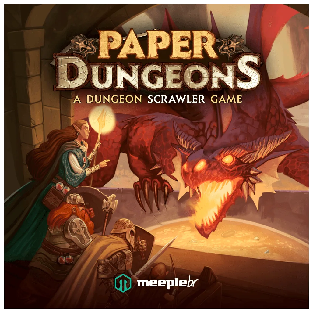Paper Dungeons: A Dungeon Scrawler Game box art