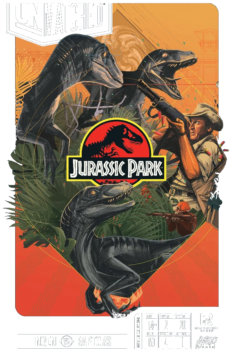 Unmatched: Jurassic Park – Ingen Vs Raptors box art