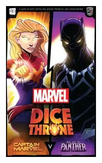 Marvel Dice Throne: Captain Marvel V. Black Panther box art