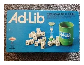 Ad-lib Crossword Cubes box art