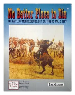 No Better Place To Die: The Battle Of Murfreesboro box art