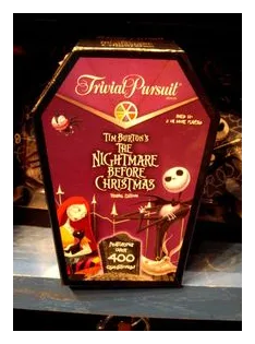 Trivial Pursuit: Tim Burton's The Nightmare Before Christmas Quick Play Collector's Edition box art