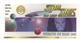 Star Trek: The Next Generation – Interactive Vcr Board Game – A Klingon Challenge box art