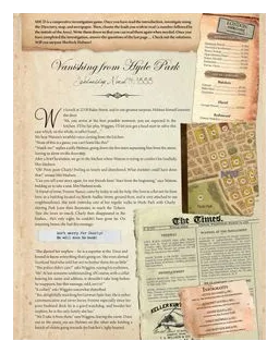 Sherlock Holmes Consulting Detective: Vanishing From Hyde Park box art