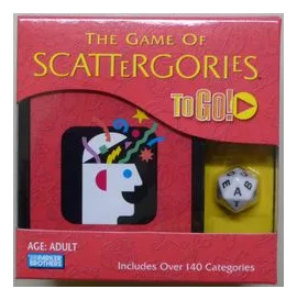 Scattergories To Go box art