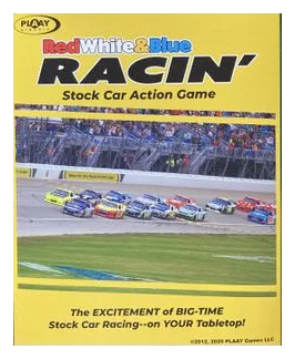 Red White & Blue Racin': Stock Car Action Game box art