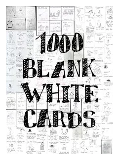 1000 Blank White Cards box art