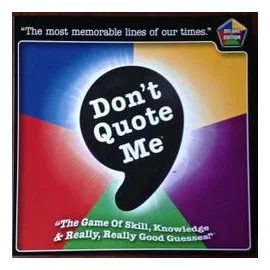 Don't Quote Me box art