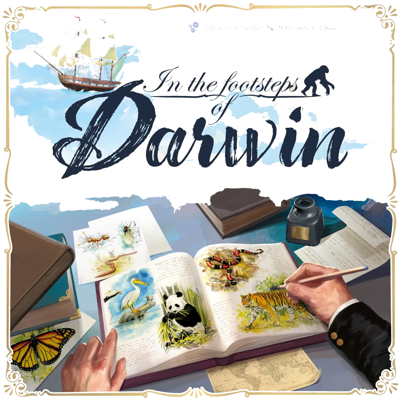 In The Footsteps Of Darwin box art
