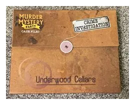 Murder Mystery Party Case Files: Underwood Cellars box art