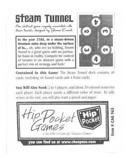 Steam Tunnel box art