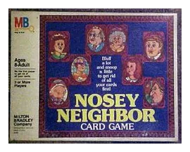 Nosey Neighbor Card Game box art