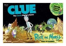 Clue: Rick And Morty Back In Blackout box art