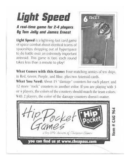 Light Speed box art