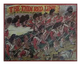 The Thin Red Line: A Game Of The Battle Of Waterloo box art