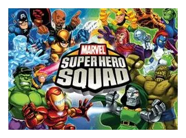 Super Hero Squad Card Game box art
