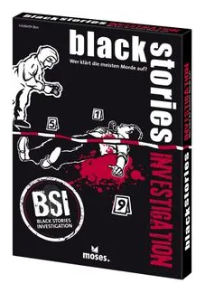 Black Stories Investigation box art