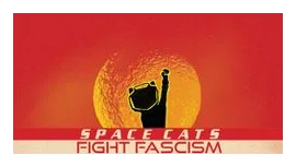 Space Cats Fight Fascism box art
