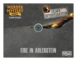 Murder Mystery Party Case Files: Fire In Adlerstein box art