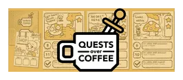 Quests Over Coffee box art